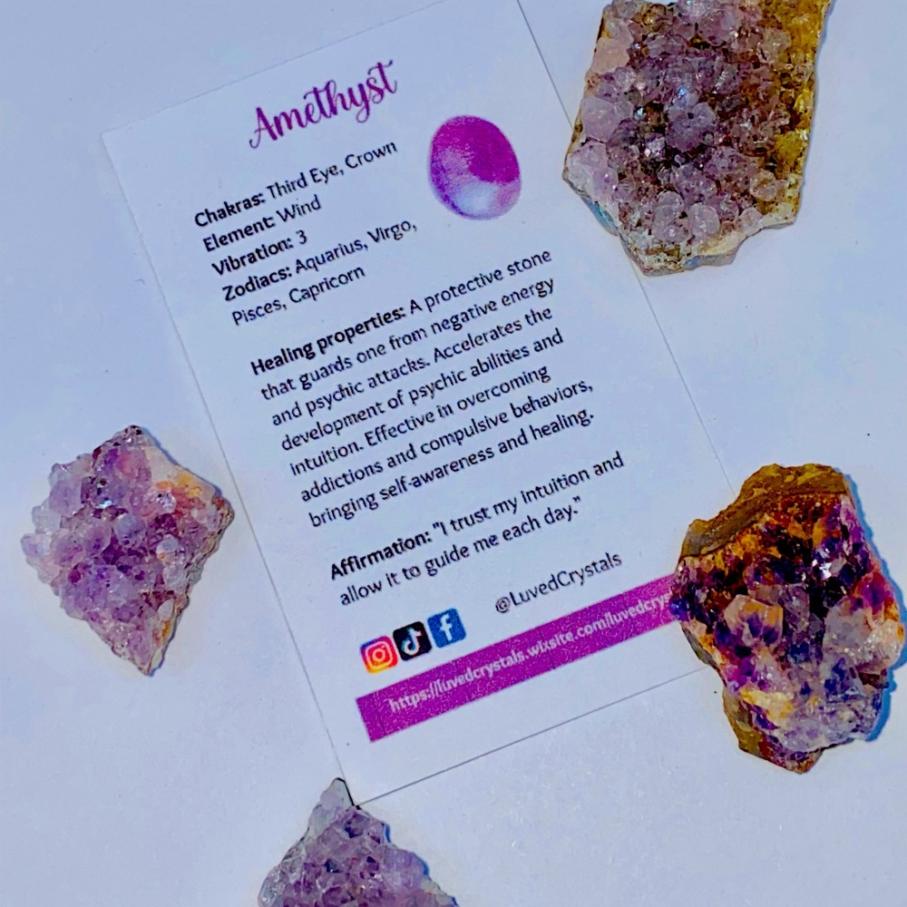 Amythest mini Cluster Crystal